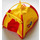 LEGO Gelb Scala Tent with SCALA and LEGO Logo and Opening Flap