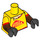 LEGO Jaune Scarecrow avec Pizza Delivery Tenue Minifigurine Torse (973 / 16360)