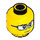 LEGO Gelb Scientist Kopf mit Glasses (Einbau-Vollbolzen) (3626 / 18288)
