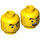 LEGO Yellow Scott Francis Minifigure Head (Recessed Solid Stud) (3626 / 67246)