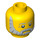 LEGO Gelb Sea Captain Kopf (Sicherheitsbolzen) (3626 / 13507)