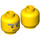 LEGO Yellow Sensei Garmadon Minifigure Head (Recessed Solid Stud) (3626 / 15715)