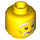 LEGO Jaune Sensei Wu avec Longue Robe Minifigure Diriger (Goujon solide encastré) (3626 / 34979)