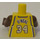 레고 노란색 Shaquille O&#039;Neal, Los Angeles Lakers 몸통