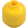 LEGO Yellow Shirley Keeper Plain Head With Dark Red Glasses (Recessed Solid Stud) (3626 / 73965)