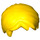 LEGO Gelb Kurz Tousled Haar mit Seitenscheitel (62810 / 88425)