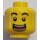 LEGO Gelb Shower Guy Minifigur Kopf (Vertiefte feste Noppen) (3626 / 61676)