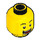 LEGO Yellow Shower Guy Minifigure Head (Recessed Solid Stud) (3626 / 61676)