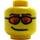 LEGO Gelb Skier Kopf (Sicherheitsbolzen) (3626 / 92129)