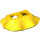 LEGO Yellow Skirt with Waves with Small White Dots (24782 / 50184)