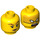 LEGO Giallo Skylor Minifigure Testa (Perno solido incassato) (3626 / 19298)