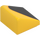 LEGO Yellow Slope 1 x 1 (31°) with Black Triangle leaning Right (35338)