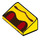 LEGO Gelb Steigung 1 x 2 (31°) mit rot Beetle Augen (68909 / 85984)
