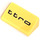 LEGO Yellow Slope 1 x 2 (31°) with ttro Sticker (85984)