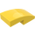 LEGO Yellow Slope 1 x 2 Curved Inverted (24201)