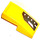 LEGO Yellow Slope 1 x 2 Curved with Chevrolet Corvette Upper Headlight Model Left Side Sticker (11477)