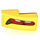 LEGO Yellow Slope 1 x 2 Curved with Corvette Taillight Pattern Model Left Side Sticker (11477)