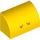 LEGO Amarillo Con pendiente 1 x 2 Curvo con Kamek Nostrils (37352 / 75118)