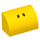 LEGO Geel Helling 1 x 2 Gebogen met Nustril dots (37352 / 95082)