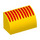 LEGO Geel Helling 1 x 2 Gebogen met Rood Lines (37352 / 102471)