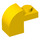 LEGO Jaune Pente 1 x 2 x 1.3 Incurvé avec assiette (6091 / 32807)