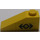 LEGO Geel Helling 1 x 3 (25°) met Zwart Arrows en Cirkel (Links) Sticker (4286)