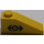 LEGO Geel Helling 1 x 3 (25°) met Zwart Arrows en Cirkel (Rechtsaf) Sticker (4286)