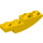 LEGO Geel Helling 1 x 4 Gebogen Omgekeerd (13547)