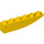 LEGO Geel Helling 1 x 6 Gebogen Omgekeerd (41763 / 42023)