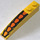 LEGO Yellow Slope 1 x 6 Curved with Repeating Hexagonal Scale Pattern (41762)