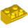 LEGO Geel Helling 2 x 2 (45°) Omgekeerd met platte afstandsring eronder (3660)