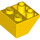 LEGO Geel Helling 2 x 2 (45°) Omgekeerd met platte afstandsring eronder (3660)