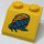 LEGO Yellow Slope 2 x 2 (45°) with Naboo Blue Fish (3039)