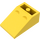 LEGO Geel Helling 2 x 3 (25°) Omgekeerd zonder verbindingen tussen noppen (3747)