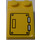 LEGO Yellow Slope 2 x 3 (25°) with Hatch and Silver Hinges Sticker with Rough Surface (3298)