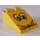 LEGO Geel Helling 2 x 3 (25°) met Mouse Gezicht met ruw oppervlak (3298)