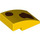 LEGO Giallo Pendenza 2 x 3 Curvo con Reddish Marrone Splotches (24309)