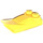 LEGO Giallo Pendenza 2 x 3 x 0.7 Curvo con Ala (47456 / 55015)