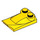 LEGO Geel Helling 2 x 3 x 0.7 Gebogen met Vleugel (47456 / 55015)
