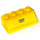LEGO Yellow Slope 2 x 4 (45°) with &#039;City&#039; Sticker with Rough Surface (3037)