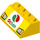 LEGO Yellow Slope 2 x 4 (45°) with Octan Logo and Headlights with Smooth Surface (3037 / 38854)