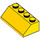 LEGO Geel Helling 2 x 4 (45°) met ruw oppervlak (3037)