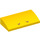 LEGO Yellow Slope 2 x 4 Curved with Big Koopa Troopa Nostrils without Bottom Tubes (6106 / 100439)