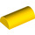 LEGO Giallo Pendenza 2 x 4 Curvo con scanalatura (6192 / 30337)