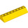 LEGO Yellow Slope 2 x 8 (45°) (4445)