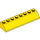 LEGO Giallo Pendenza 2 x 8 (45°) (4445)