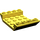 LEGO Gelb Steigung 4 x 6 (45°) Doppelt Invertiert mit Open Center ohne Löcher (30283 / 60219)