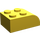 LEGO Gelb Steigung Backstein 2 x 3 mit Gebogenes Oberteil (6215)