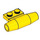 LEGO Jaune Petit Smooth Moteur avec 1 x 2 Côté assiette (avec porte-essieux) (3475)