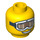 LEGO Yellow Snowboarder Guy Head (Recessed Solid Stud) (3626 / 97079)